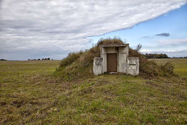 bunker with clouds